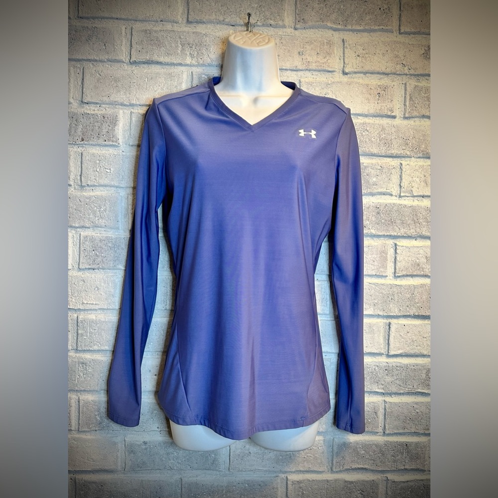 Under Armour periwinkle headgear shirt